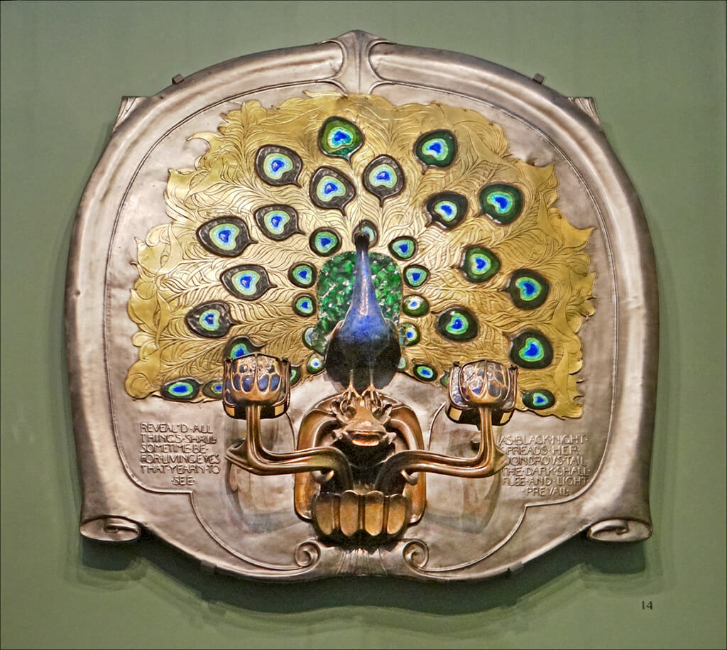 An electric chandelier designed by Charles Robert Ashbee - Arts and Crafts Movement