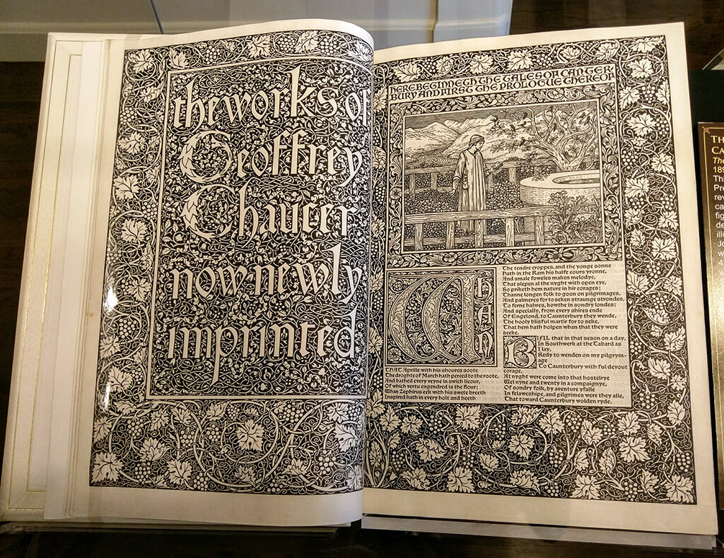 Title pages by William Morris - Arts and Crafts Movement