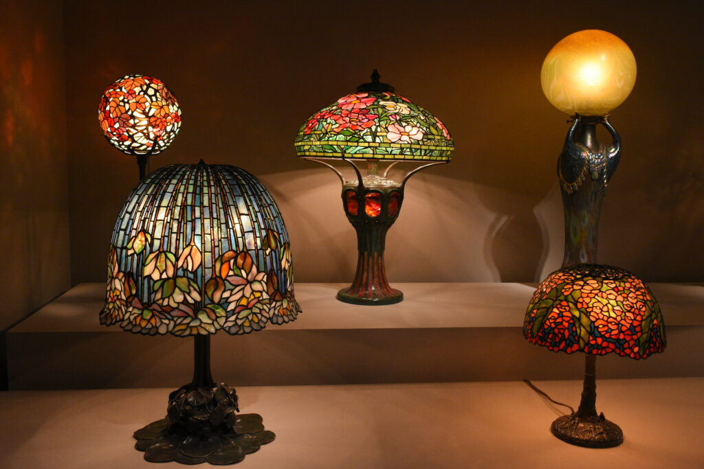 Various Lamps by Louis Comfort Tiffany.