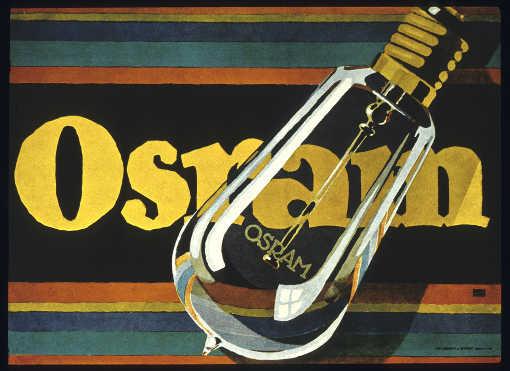 Poster for Osram Lamps by Lucian Bernhard.