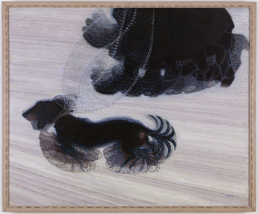 Dynamism of a Dog on a Leash (1912) by Giacomo Bella