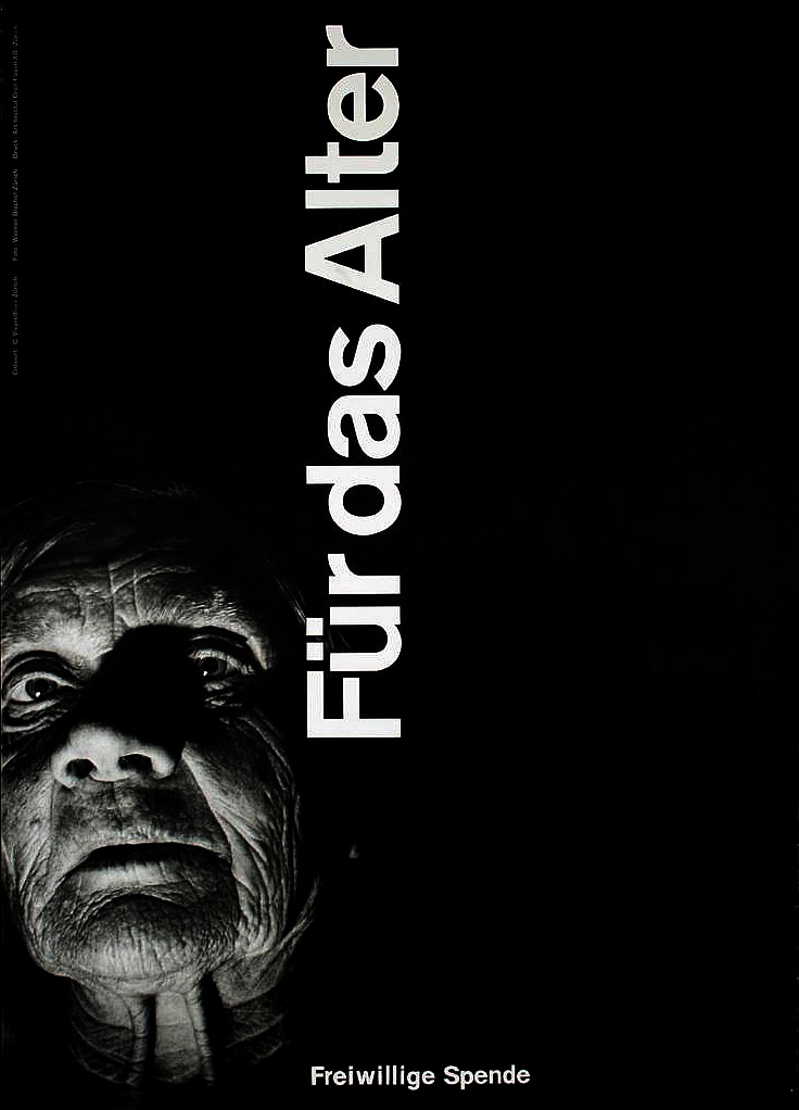 By pairing a highly textured, unretouched photograph with severe sans-serif lettering, Vivarelli achieved a powerful emotional impact while maintaining strict documentary objectivity.