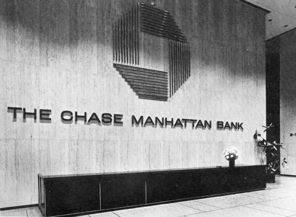Designing the Corporation: American Modernism and the Rise of Visual Systems 9 Chermayeff & Geismar’s completely abstract octagon for the Chase Manhattan Bank proved that global institutions could achieve massive public recognition through relentless visual redundancy rather than literal illustration.