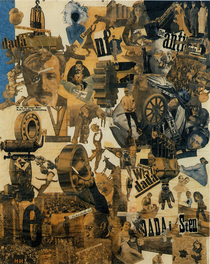 Hannah Höch’s intricate, chaotic photomontage, demonstrating the radical new technique of splicing mass media. Hannah Höch, Cut With the Kitchen Knife (1919).